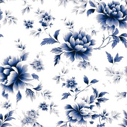 FLORESA Tkanina dekoracyjna NINA WODOODPORNA, szer. 160cm, kolor niebieski D00232/NIW/001/160000/1